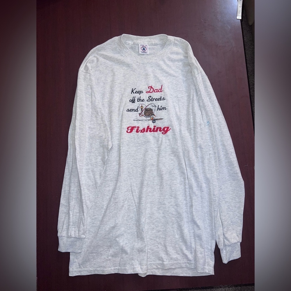 Embroidered Fishing Tee for Dads